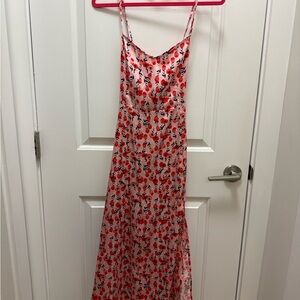 Adore Me Floral Red and Pink Dress Size M